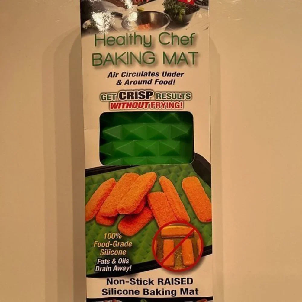 As Seen on tv - Baking Mat - Non-stick Silicone Making Mat -Healthy Chef- Green